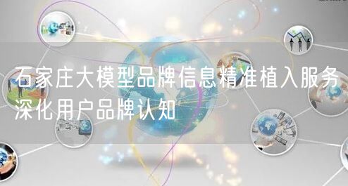 石家庄大模型品牌信息精准植入服务深化用户品牌认知
