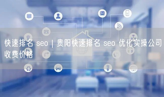 快速排名 seo｜贵阳快速排名 seo 优化实操公司收费价格