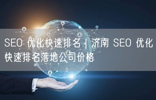 SEO 优化快速排名｜济南 SEO 优化快速排名落地公司价格