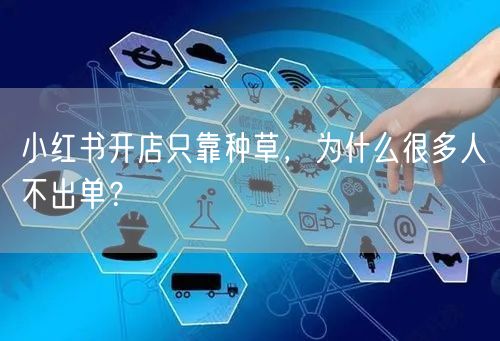 小红书开店只靠种草，为什么很多人不出单？