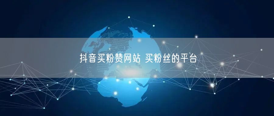 抖音买粉赞网站 买粉丝的平台